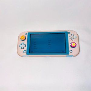 Nintendo Switch Lite with Pink Protective Case and Travel Case